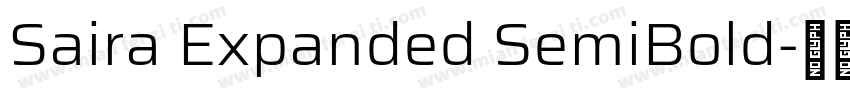 Saira Expanded SemiBold字体转换